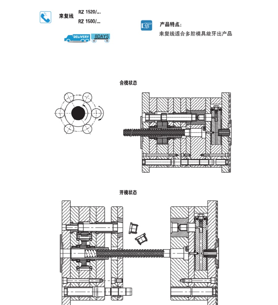 雙齒斜頂RXR